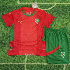 24-25 Morocco Home Kids Soccer Jersey