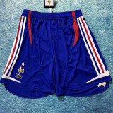 2006 France Home Blue Retro Shorts Pants