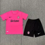 24-25 Sporting Lisbon Pink Kids Soccer Jersey