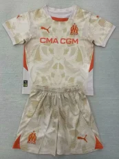 24-25 Marseille Earthy Yellow GoalKeeper Kids Soccer Jersey