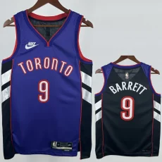 24-25 Raptors BARRETT #9 Purple Retro Top Quality Hot Pressing NBA Jersey