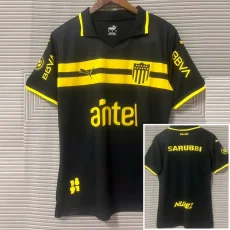 24-25 Atletico Penarol Black Away Fans Soccer Jersey (前横条)