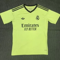 24-25 RMA Yellow Goalkeeper Fans Soccer Jersey