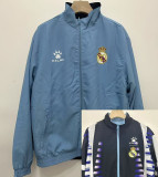 24-25 RMA Light blue & Black Retro Double Sided Windbreaker (双面风衣)