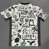 24-25 Club America Beige Black Training shirts