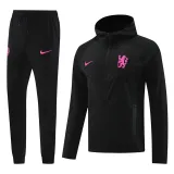24-25 CHE Black Hoodie Jacket Tracksuit #01