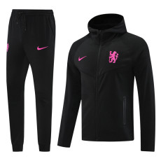 24-25 CHE Black Hoodie Jacket Tracksuit #01