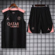 25-26 PSG Jordan Black Tank top and shorts suit