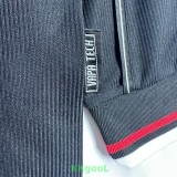 1998-1999 Man Utd Black Long Sleeve Retro Soccer Jersey (长袖)