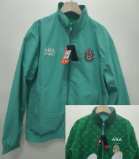 24-25 Mexico Lake blue & Green Double Sided Windbreaker (双面风衣)