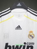 2009-2010 RMA Home Player Version 长袖球员 Long Sleeve Retro Soccer Jersey