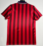 1998 England Away Red  Retro Soccer Jersey