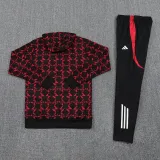24-25 Man Utd Red Black Hoodie Tracksuit (卫衣套装)