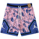 C2444 AJ Pink Blue Casual Short Pants