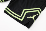 A2437 AJ Green Black Casual Short Pants