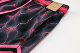 C2440 AJ Grey Red Casual Short Pants