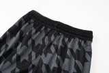 C2443 AJ Black Grey Casual Short Pants