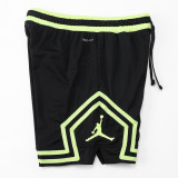 A2437 AJ Green Black Casual Short Pants
