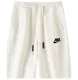 2025 NK White Pure Cotton Fabric Casual Short Pants