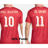 25-26 LIV  Red Player Version Soccer Jersey