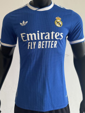 25-26 RMA Blue Special Edition Player Version Soccer Jersey *三叶草