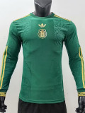 25-26 Mexico Special Edition Green Long Sleeve Player Version Soccer Jersey (长袖球员)