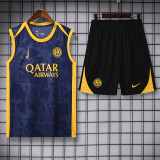 25-26 INT Royal blue Tank top and shorts suit