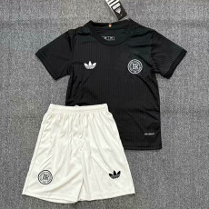 25-26 Germany 125th Anniversary Black Kids Soccer Jersey