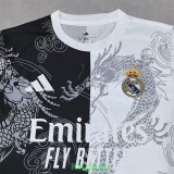 25-26 RMA White Black Special Edition Fans Training Shirts (龙纹)