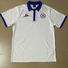 25-26 Cruz Azul White Polo Short Sleeve