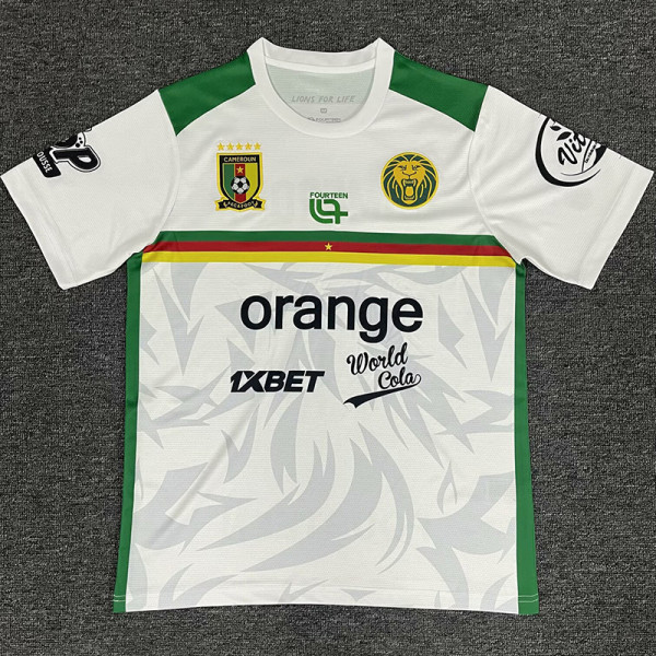 25-26 Cameroon White Training shirts