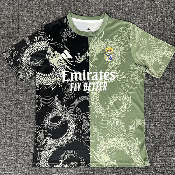 25-26 RMA Green Black Special Edition Fans Training Shirts (龙纹)