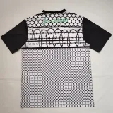 Palestina FC Grey Black Retro Soccer Jersey *铁丝网