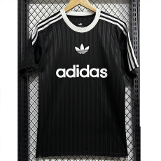 2025 AD Casual Black Fans Training shirts (三叶草)