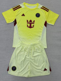 25-26 Inter Miami  Light Yellow GoalKeeper Kids Soccer Jersey