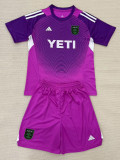 25-26 Austin FC Purple GoalKeeper Kids Soccer Jersey