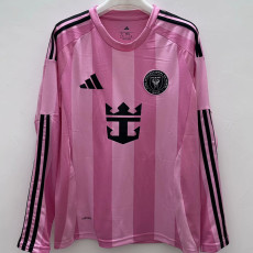 25-26 Inter Miami Home Long Sleeve Soccer Jersey (长袖)