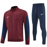 2025 NK Dark red Jacket Tracksuit #2318