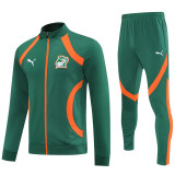 25-26 Ivory Coast Dark green Jacket Tracksuit