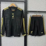 25-26 Mexico Gold Cup Black Long Sleeve Kids Soccer Jersey (长袖)
