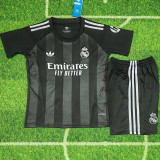 25-26 RMA Black GoalKeeper Kids Soccer Jersey