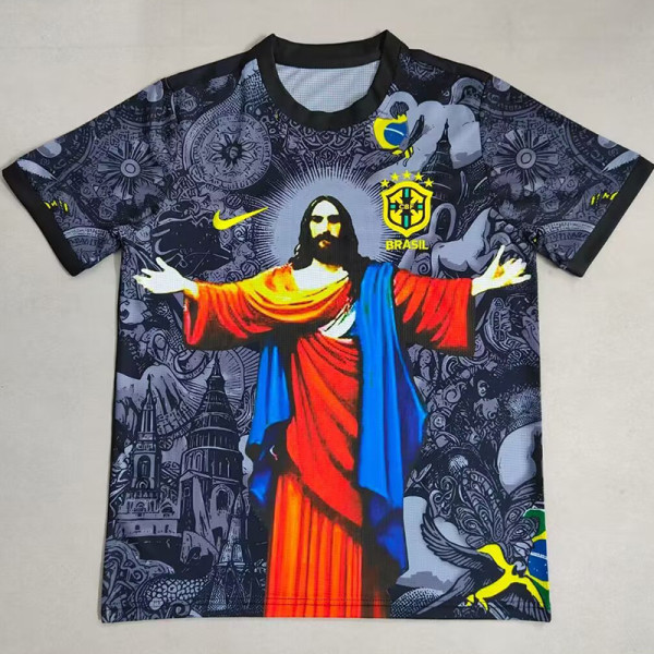 25-26 Brazil Black Red Special Edition Fans Soccer Jersey