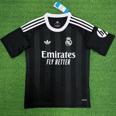 25-26 RMA Black GoalKeeper Fans Soccer Jersey
