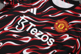 25-26 Man Utd Black red Training Short Suit