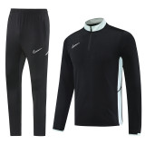 2025 NK Black Half Pull Tracksuit #NB09 (半拉链)