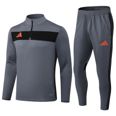 2025 AD Grey Half Pull Tracksuit #07(半拉链)
