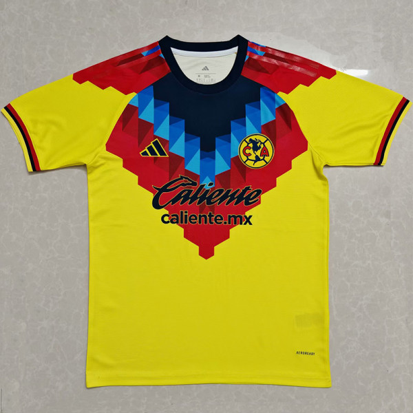 25-26 Club America Yellow Fans Soccer Jersey (Caliente)