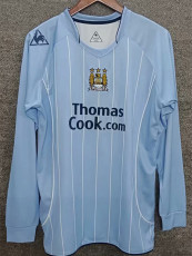 2007-2008 Man City Home Long Sleeve Retro Soccer Jersey (长袖)