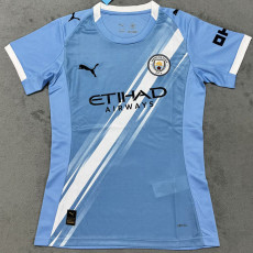 25-26 Man City Home Women Soccer Jersey (女)