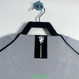 2007-2008 Man Utd Grey Goalkeeper Retro Soccer Jersey